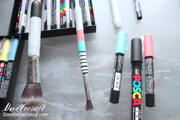 Upcycled Easysculpt Resin Make-up Brushes