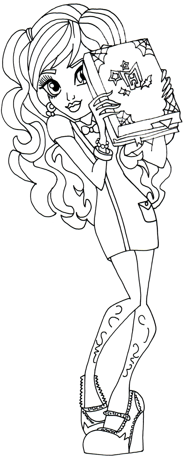 Free Printable Monster High Coloring Pages: January 2014
