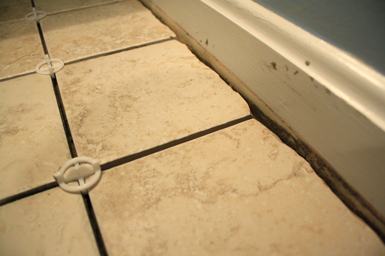 Simply DIY 2 Bathroom Floor Part 1 Before Grout