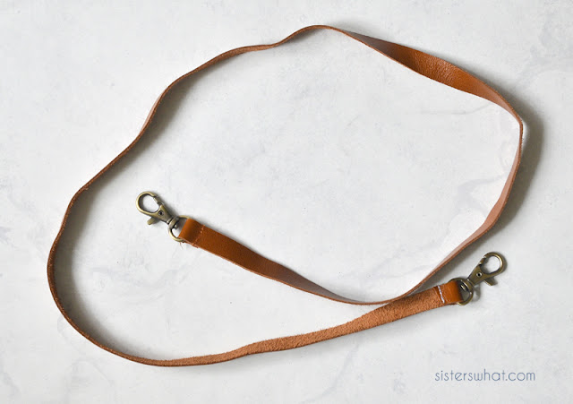 how to sew a leather strap for purse