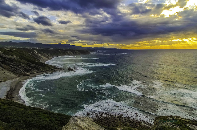 Puesta de sol desde Cabo de Vidio, Cudillero, Asturias