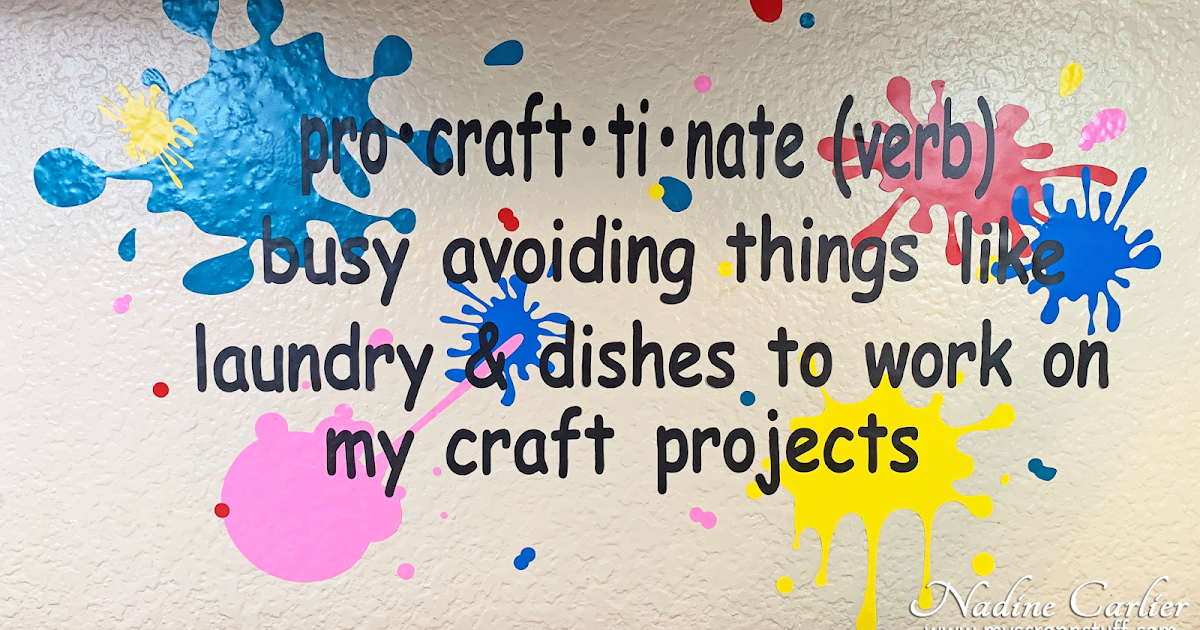 Vinyl Wall Art For My Craft Room Nadine Carlier