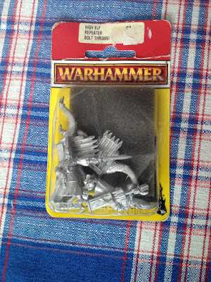 High Elf Bolt Thrower from 1995 in unopened blister