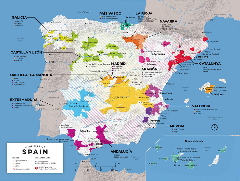 Wine Perspective From The Desert: The Desert WIne Guy - The Gil ... Spain Wine Map