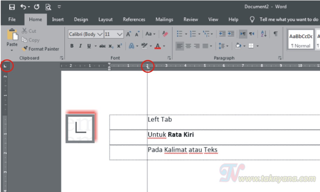 Fungsi Dan Jenis Tabulasi Pada Microsoft Word