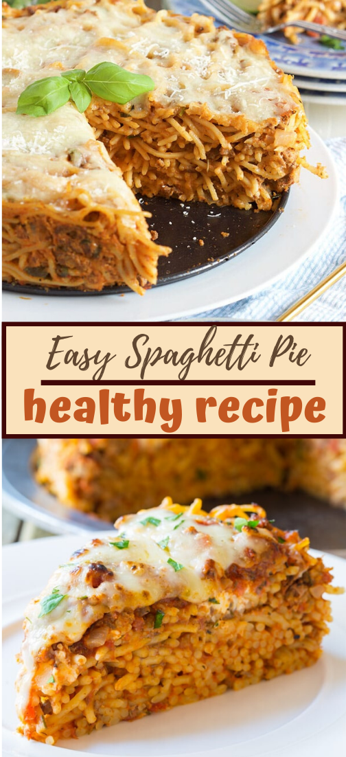 Easy Spaghetti Pie #healthyrecipe #dinnerhealthy #ketorecipe #diet #salad 