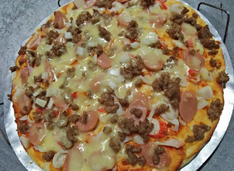 Resepi Pizza Homemade Tanpa Oven, Guna Dapur Gas (Macam ...