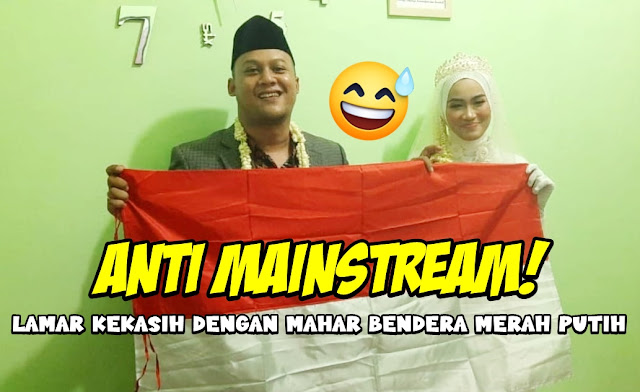 Dianggap Sebagai Simbol Perjuangan, Lelaki Ini Lamar Kekasihnya dengan Mahar Bendera Merah Putih