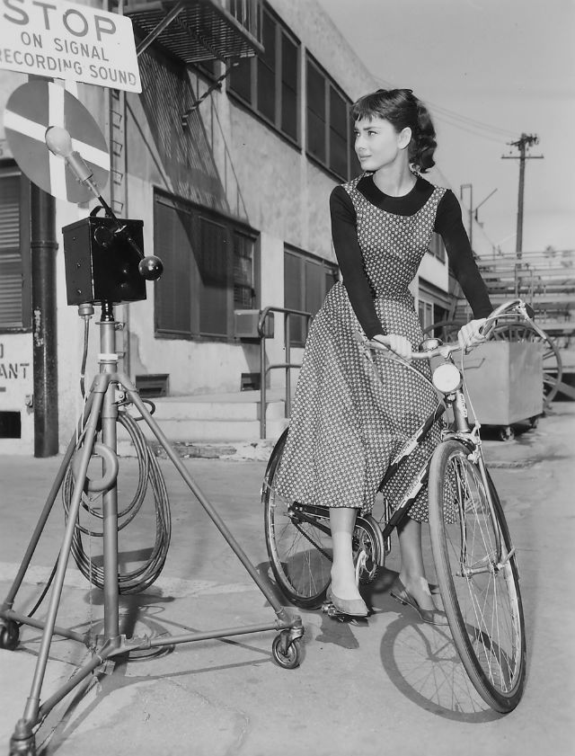 audrey hepburn motorcycle