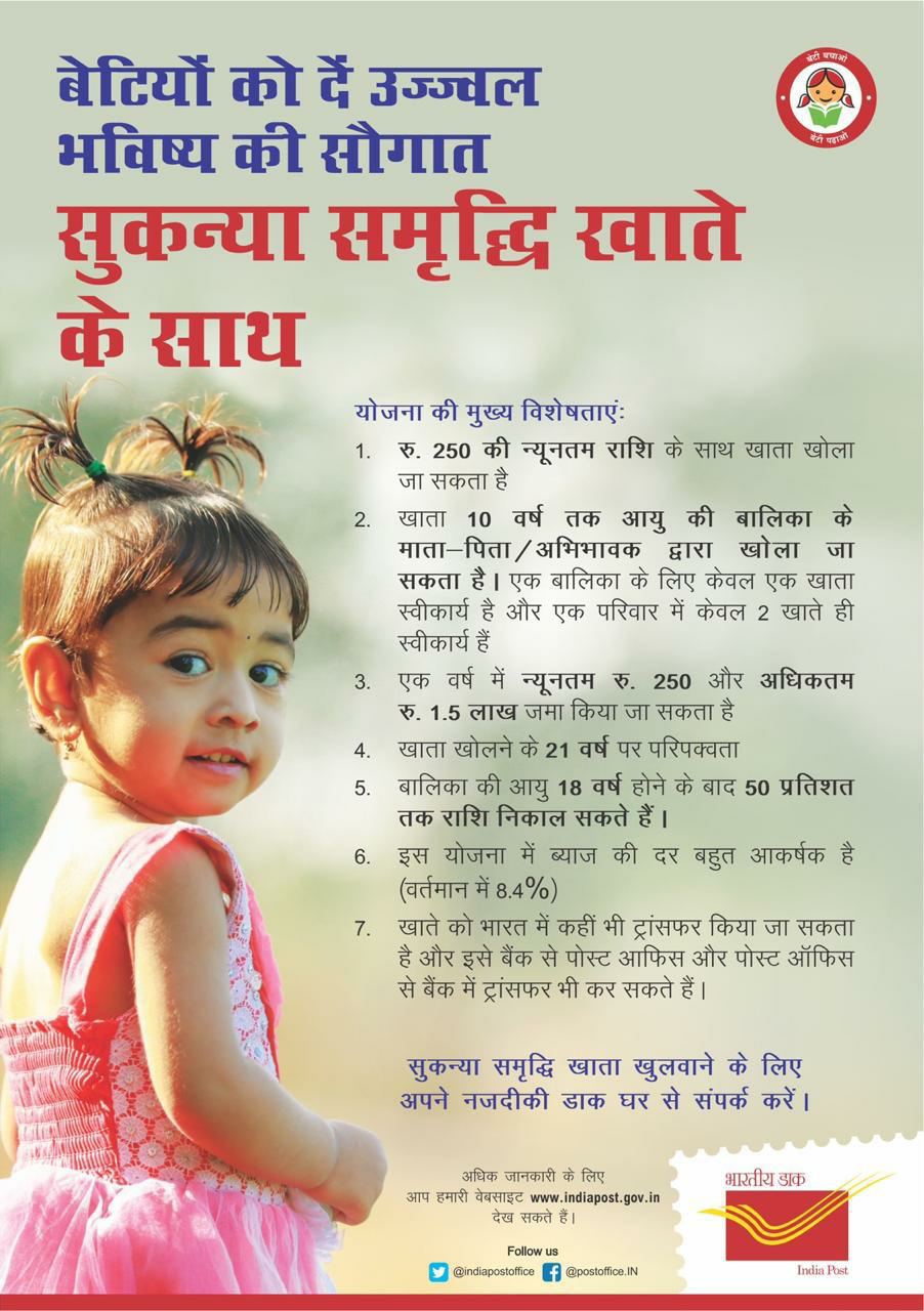 Sukanya Samriddhi Yojna Banners in English & Hindi