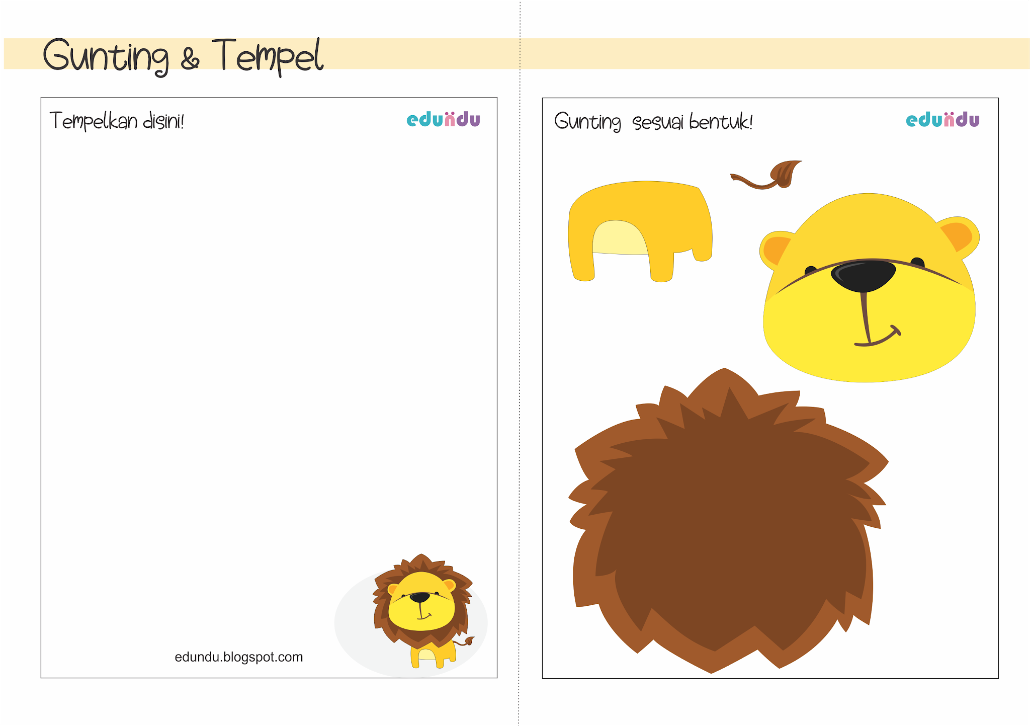Printable Gunting Tempel Edundu Gratis Printable Gunting Tempel Edundu Gratis