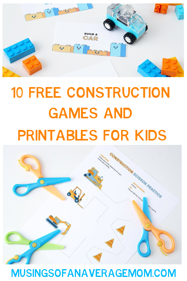Musings of an Average Mom ConstructionThemed Printables for HandsOn Play