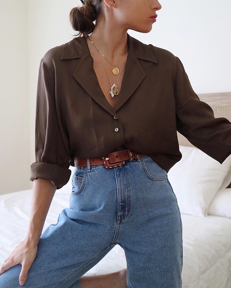 Blouses styling matching jeans - DIMANCHE