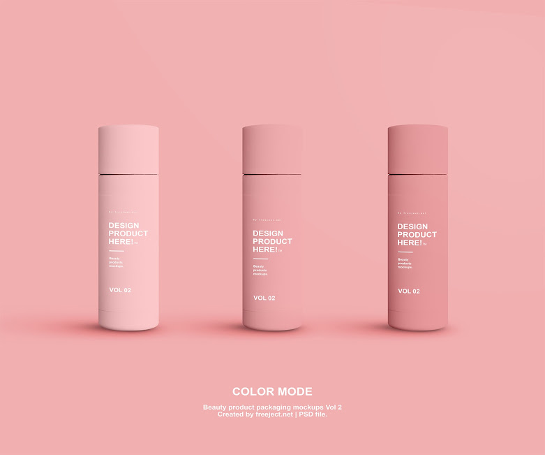 Beauty Product Packaging Mockups Design VOL 2 PSD File