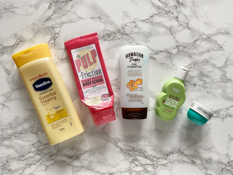 bodycare empties vaseline soap and glory soaper duper