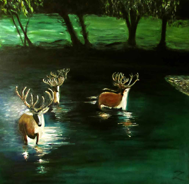 2016 Deer on Water #2