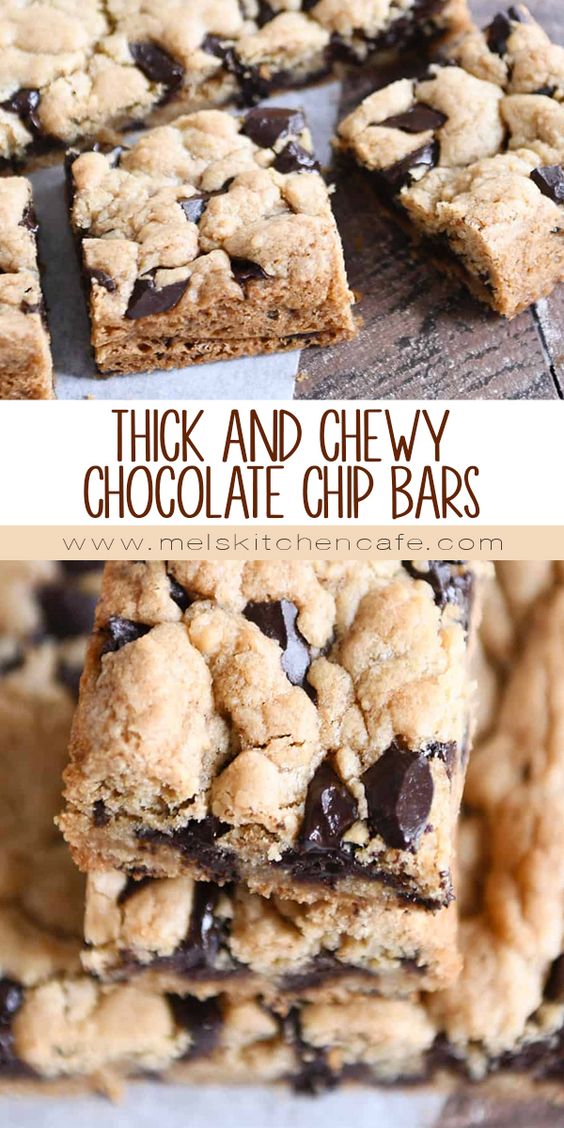 Thick and Chewy Chocolate Chip Cookie Bars - Tastemade