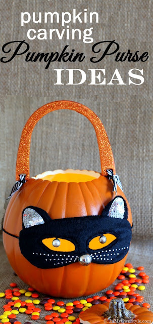 This DIY pumpkin purse from Diane over at in my own style can even be used as a DIY treat or treating basket for the kids - multi-purpose fall crafts are the best!