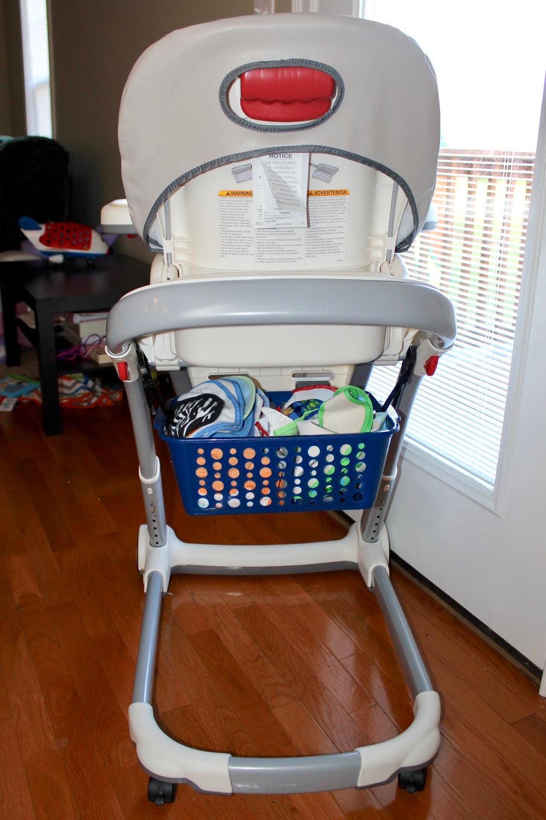 Mom Hack High Chair Baby Bib Holder