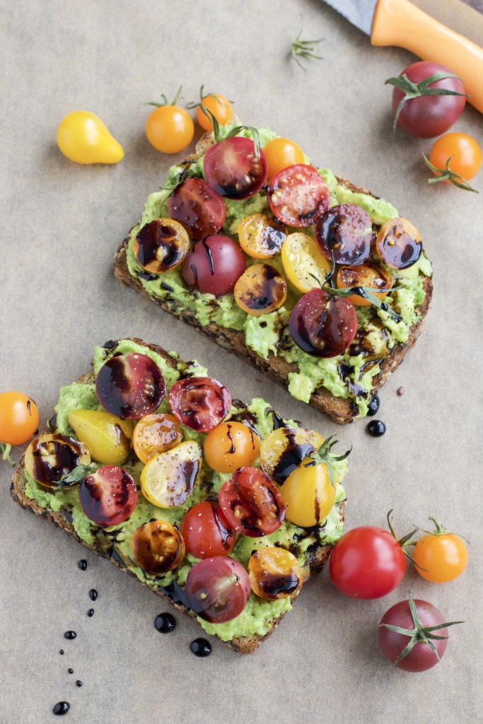 Cherry Tomato Balsamic Avocado Toast(Diet Recipe ) Best Food and