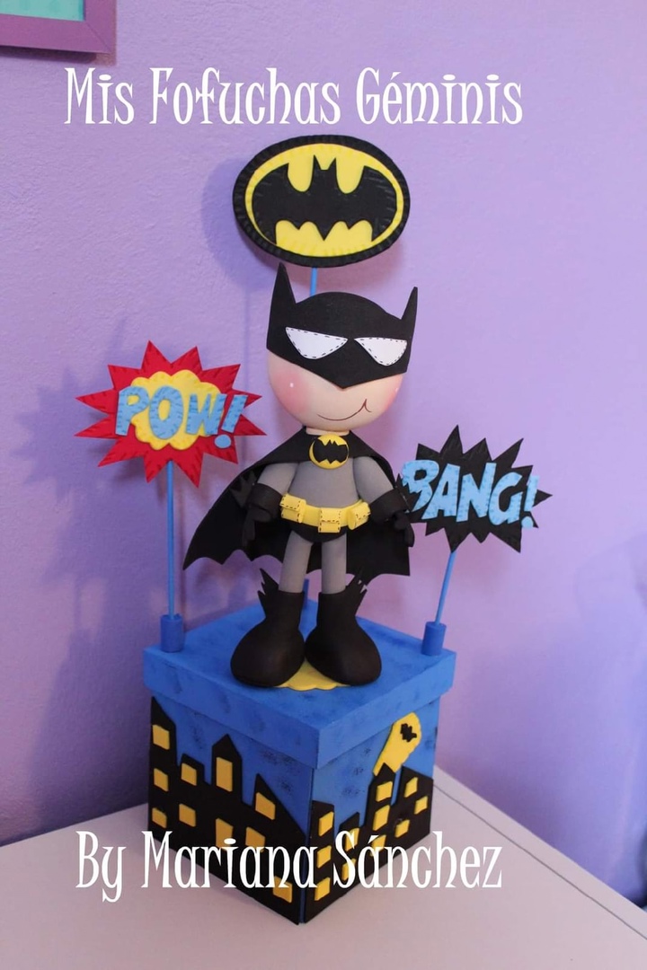 Topo de Bolo do Batman em Eva tema Festa de Menino - Moldes e Gráficos