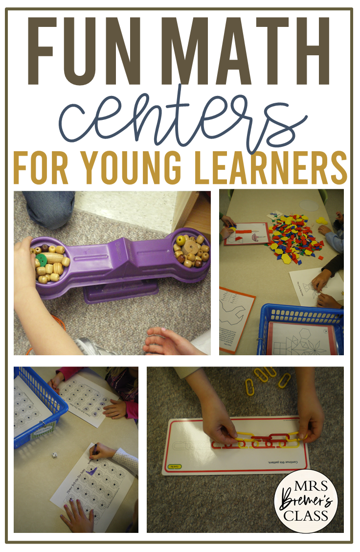 Math Center Activities for Kindergarten | Mrs. Bremer's Class