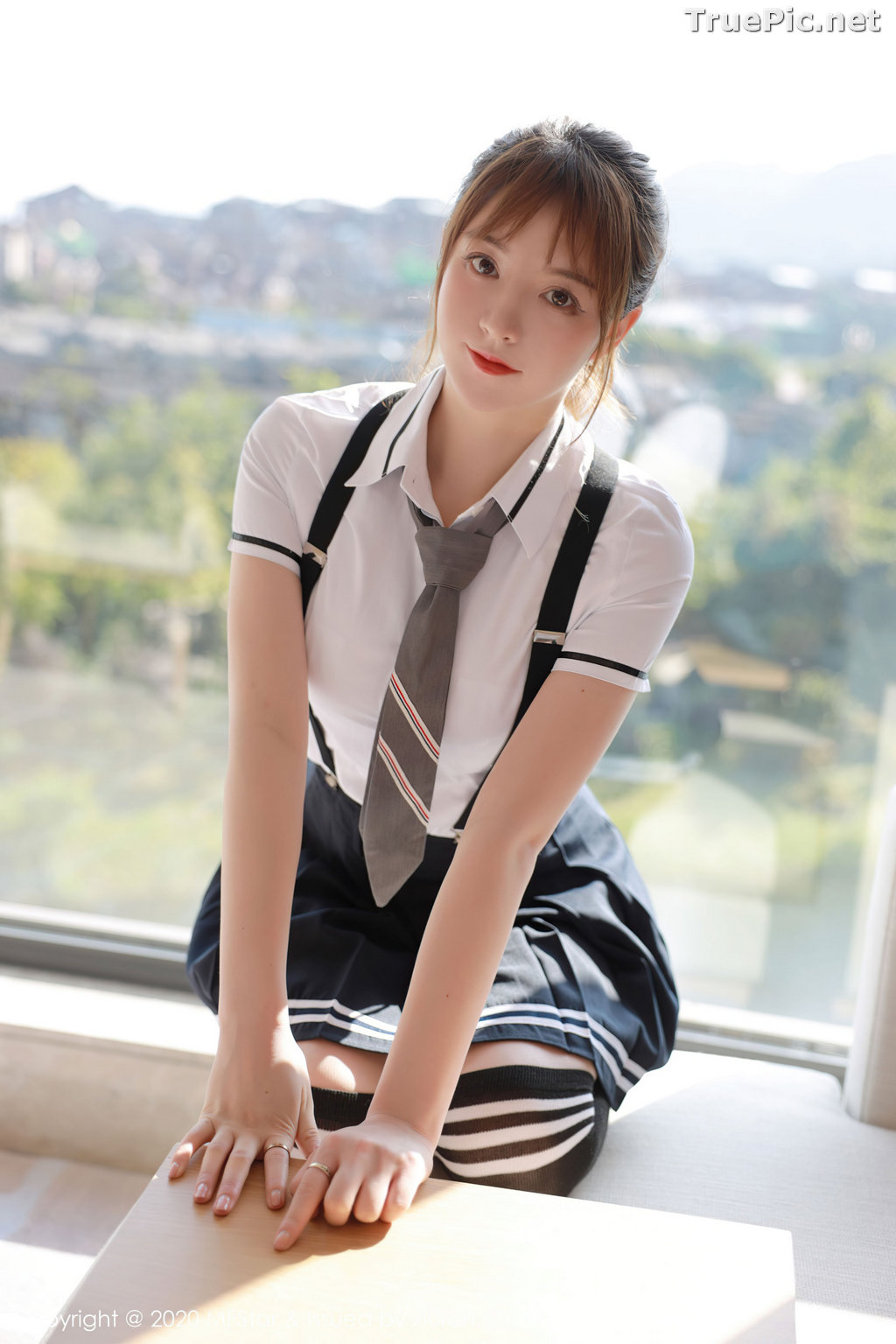 Image MFStar Vol.390 - Chinese Model - yoo优优 - Sexy Student Uniform - TruePic.net - Picture-38