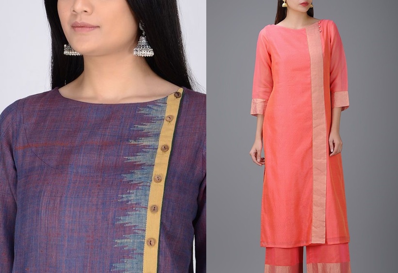Neeli Floral Sharara Cotton Set with Lace detailing border, 3 piece se
