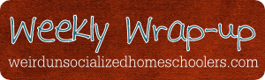 http://www.weirdunsocializedhomeschoolers.com/weekly-wrap-up-the-one-with-all-the-snow/