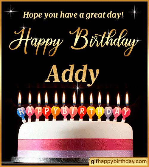 Wish Happy Birthday Gifs With Name Addy