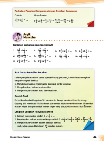 Kunci Jawaban Buku Senang Belajar Matematika Kelas 5 Kurikulum 2013 Revisi 2018 Halaman 21 22 23 Kunci Soal Matematika