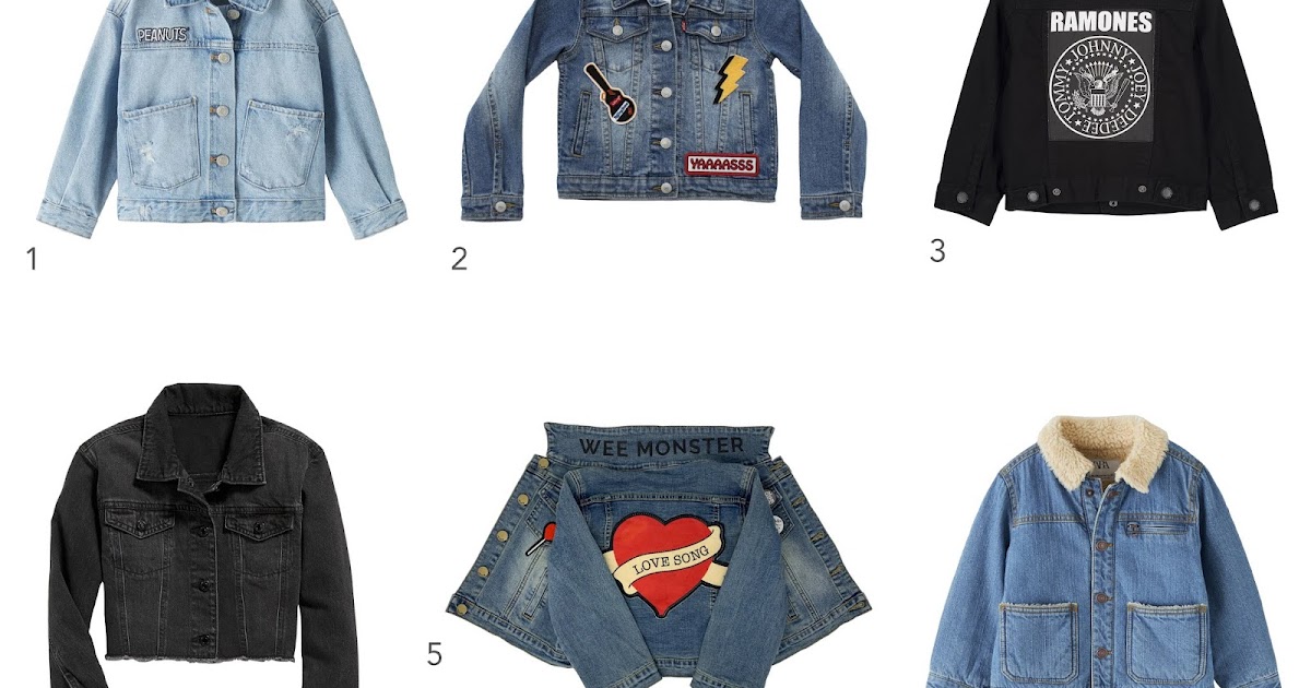 the tot personalized denim jacket