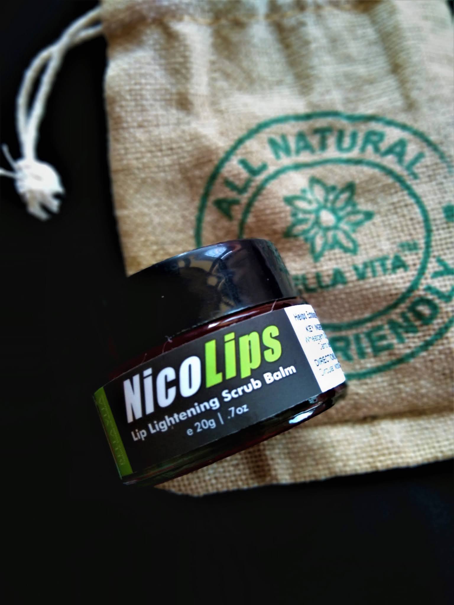 A Beautiful Life Bella Vita Organic NicoLips Lip Lightening Scrub