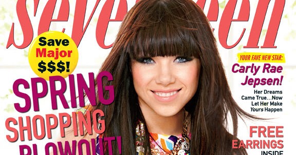 RCN America NY: Carly Rae Jepsen Covers Seventeen Magazine's March ...