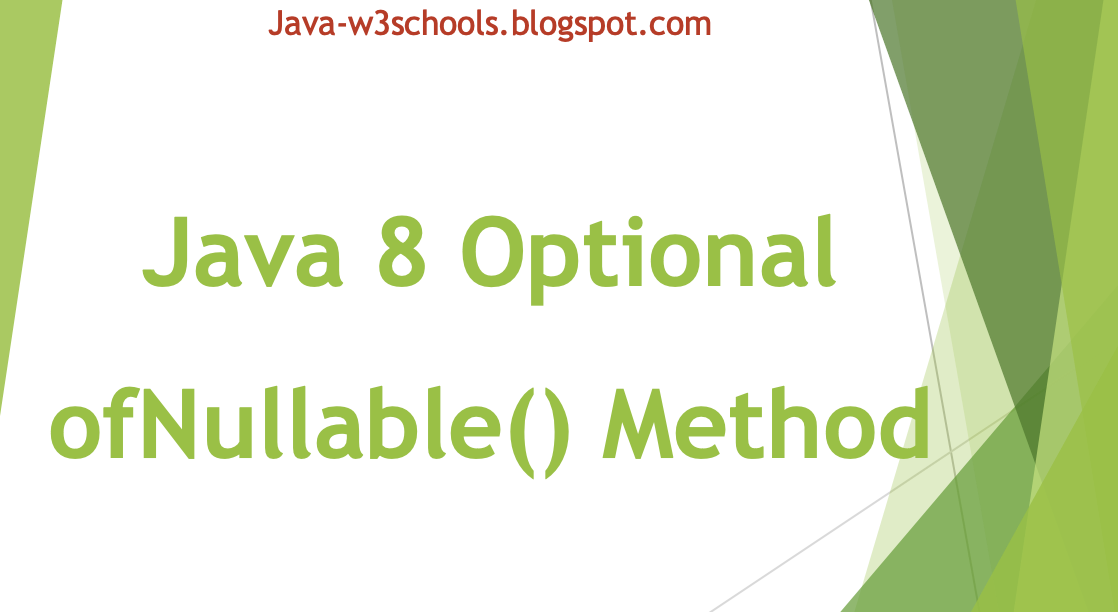 So Verwenden Sie Die Methode Optional.Ofnullable In Java – EEHHG
