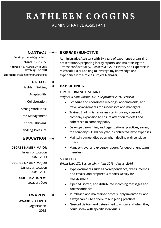 Resume Sample Objective Statements - Resume Objective Examples Writing Guide Resume Genius 