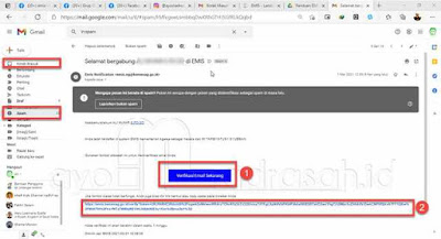 Email verifikasi registrasi emis