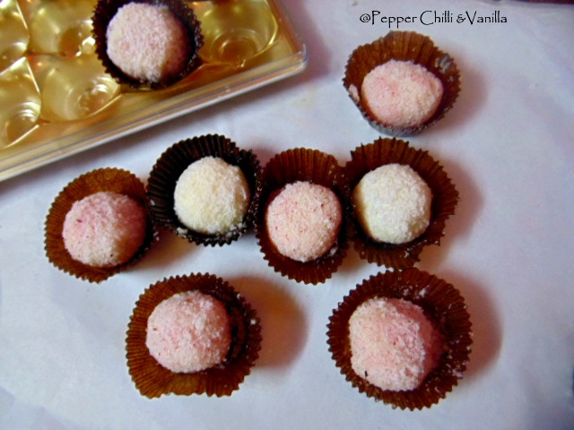 white chocolate and coconut truffles,easy homemade white chocolate truffles
