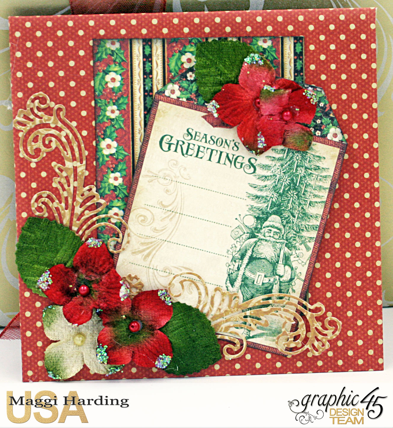 Scrap, Travel, and Bark! Graphic 45 & Scrapbook Adhesives Christmas Cards!