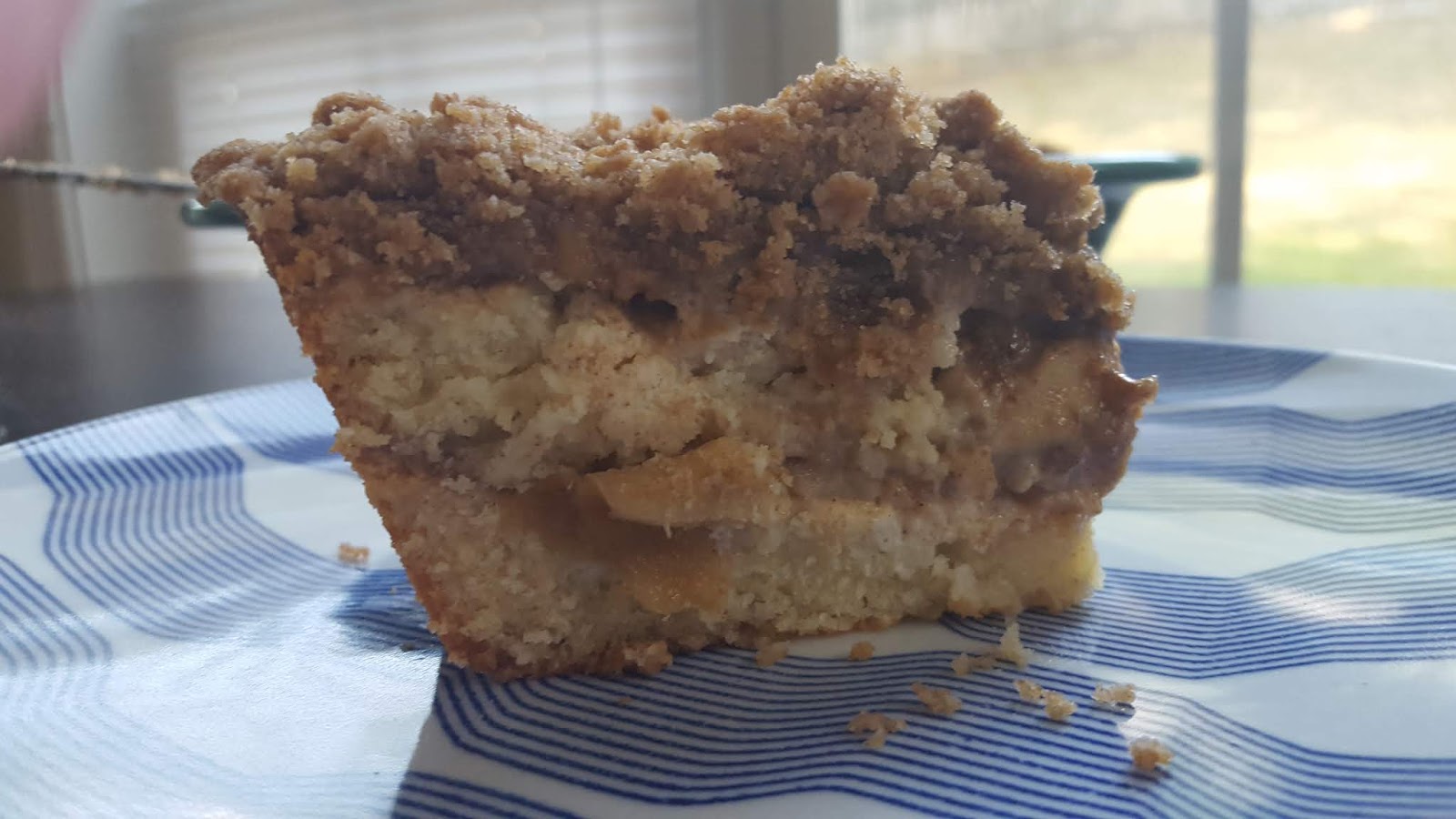 Apple Crumb Cream Cheese Coffee Cake