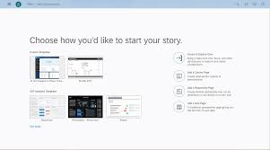 SAP Analytics Cloud - Creating First Story إنشاء القصة الأولى في سحابة التحليلات ساب