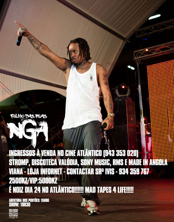Show do rapper NGA lota Cine Atlântico - CABMUSIC