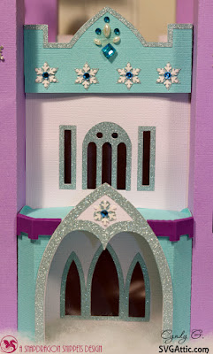 3d paper frozen castle