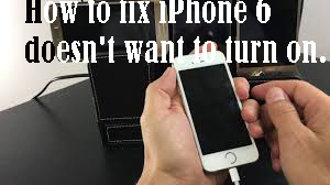 How to fix iPhone 6 doesn't want to turn on. 1