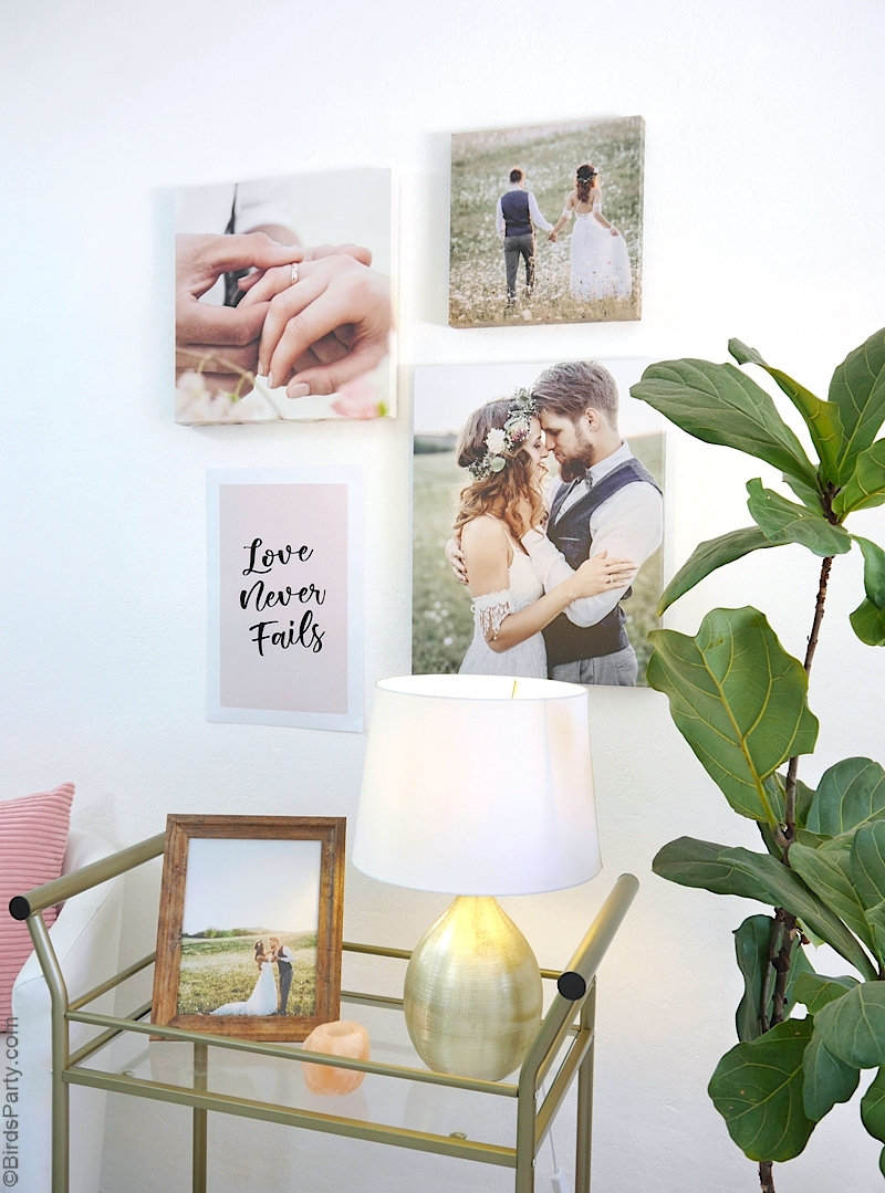 DIY Wedding Wall Gallery with FREE Printable Poster Party Ideas Party Printables Blog