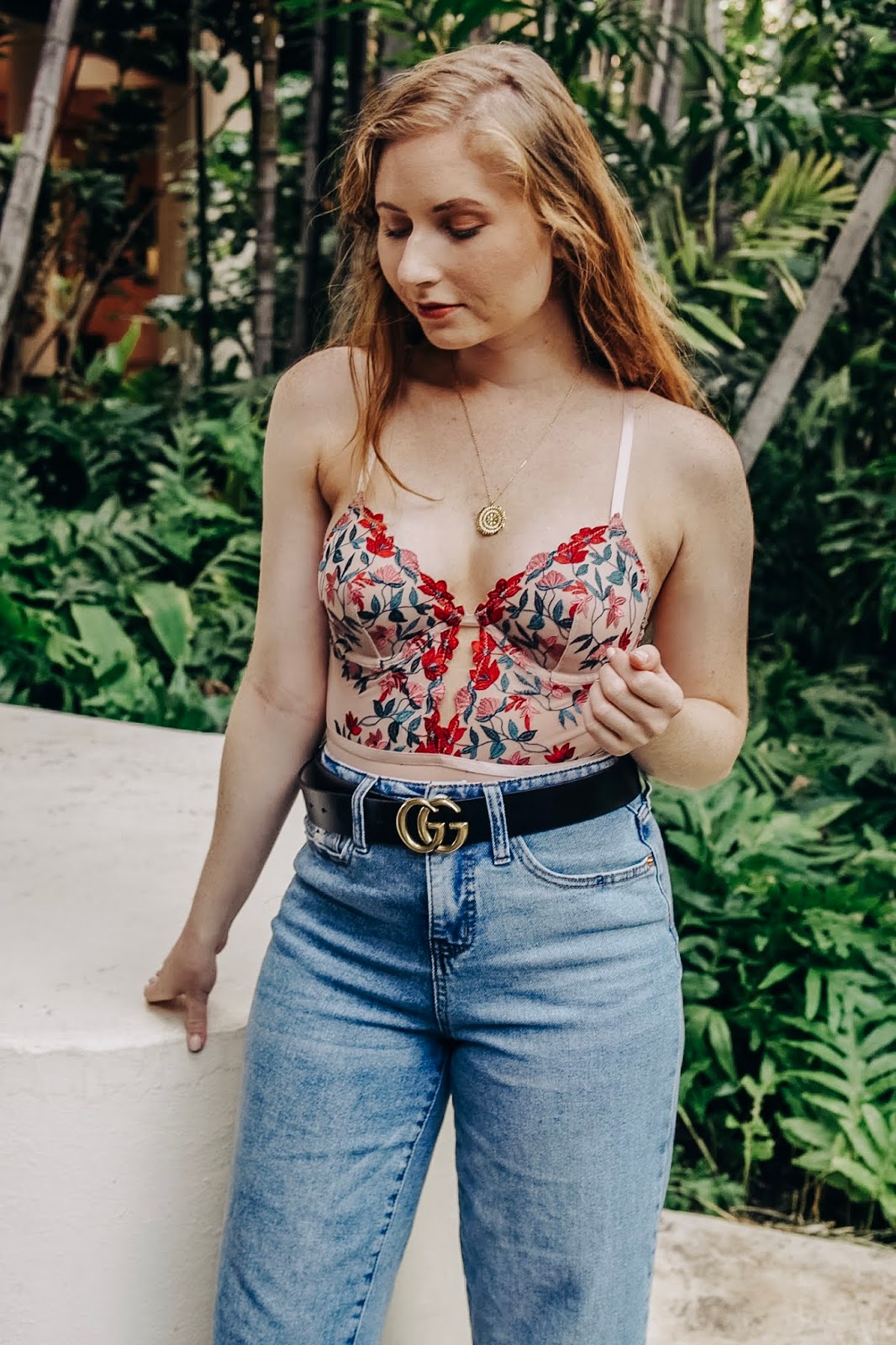 affordable by amanda - 25 things i've learned in 25 years - wearing a floral bodysuit from forever 21