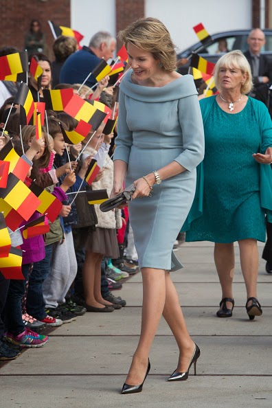 Queen Mathilde of Belgium visits SHAPE