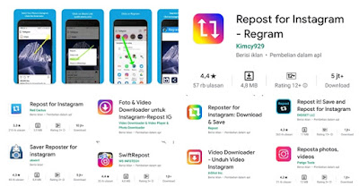 Aplikasi Repost Instagram Terbaik Tanpa Watermark