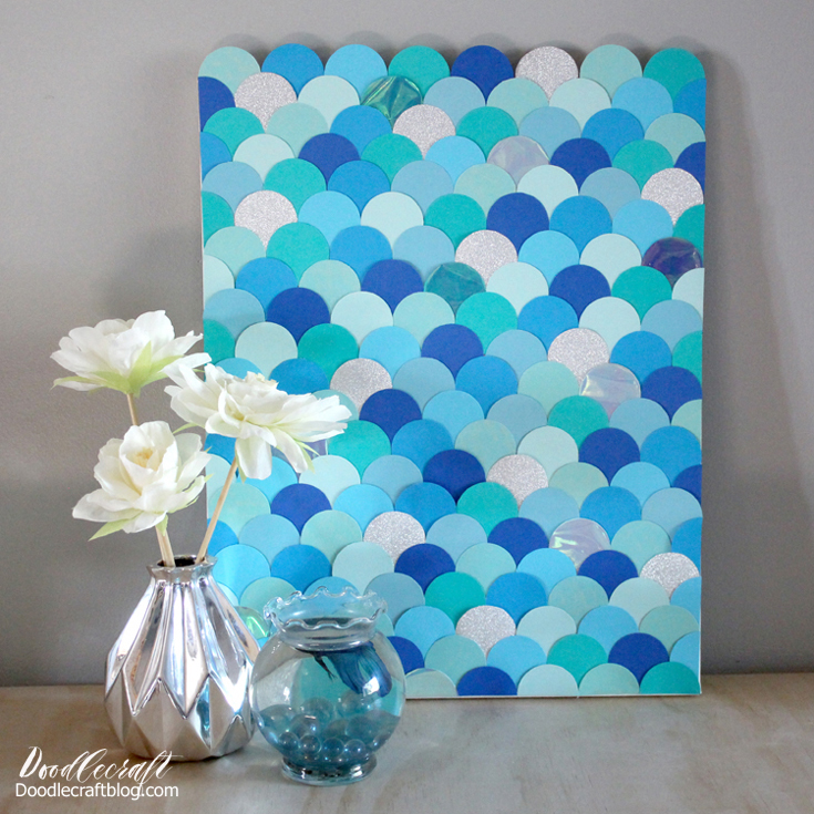 Fish Scale Art making handycrafts