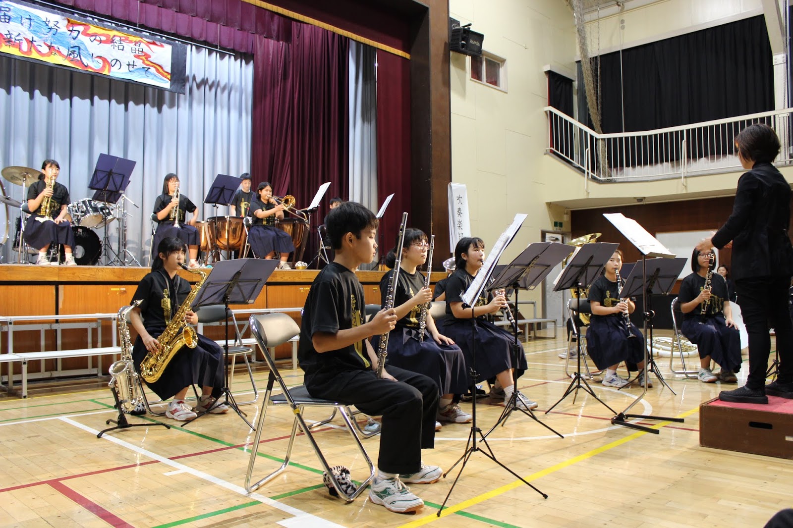 栗中日記 11月2日 土 学習発表会 午前後半 吹奏楽部